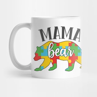 Mama Bear, Autism Awareness Mug